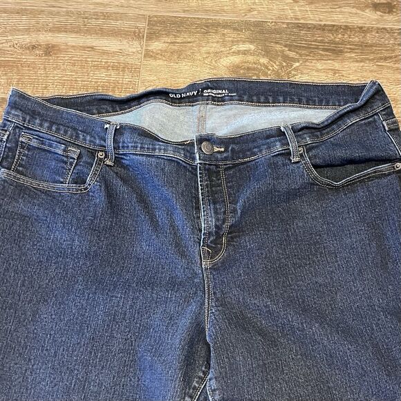 Old Navy Jeans Women's Size 18 Short Dark Blue Mid-Rise Diva Boot-Cut - Picture 3 of 14